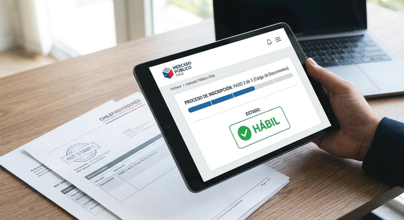Cómo inscribirse en Mercado Público 2026: guía paso a paso