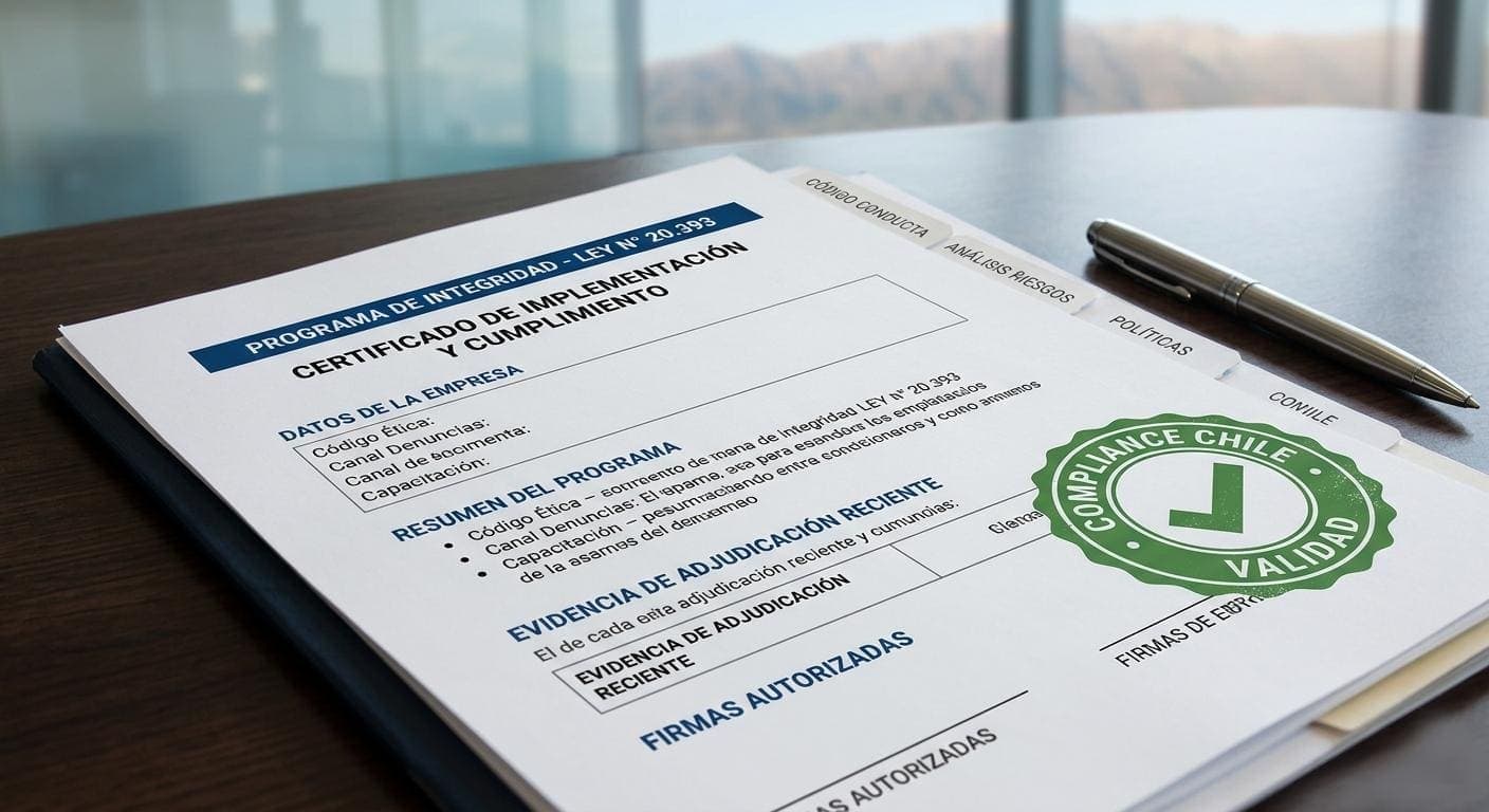 Programa de Integridad Ley 20.393: qué es y cómo implementarlo para ganar licitaciones
